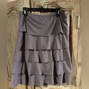 Garnet Hill Tiered Knit  Skirt